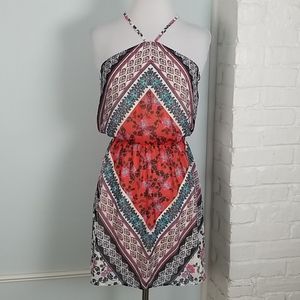 Express Floral Halter Dress